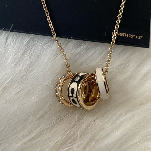 Coach Signature Circles Necklace - Picture 1 of 4